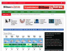 Tablet Screenshot of bilbao24horas.com